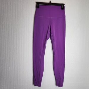 Lululemon Align High Rise Leggings Purple Athletic Yoga Pants Size 6 27" Inseam